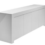 Sideboard Amalfi 4-türig, 210 x 84 x 50 cm, weiß hochglanz