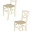 t m c s Tommychairs - Stuhl Cross für Küche und Esszimmer, Robuste Struktur aus lackiertem Buchenholz in der Anilinfarbe…