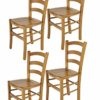 t m c s Tommychairs - 4er Set Stühle Venice für Küche und Esszimmer, Robuste Struktur aus lackiertem Buchenholz im…