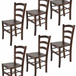 t m c s Tommychairs - 6er Set Stühle Venice für Küche und Esszimmer, robuste Struktur aus lackiertem Buchenholz im…