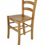Tommychairs - Stuhl Venice für Küche und Esszimmer, robuste Struktur aus lackiertem Buchenholz in Anilinfarbe Weiss und…